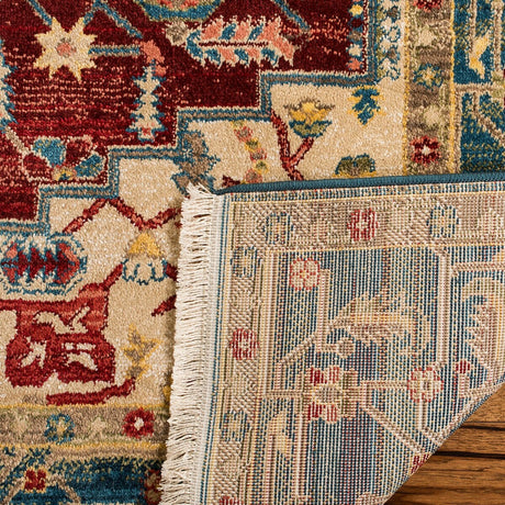 Safavieh Kashan Ksn306M Blue / Red Rugs - Safavieh - ksn306m - 3