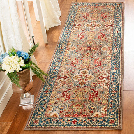 Safavieh Kashan Ksn307E Taupe / Blue Rugs - Safavieh - ksn307e - 28