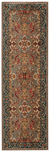 Safavieh Kashan Ksn307E Taupe / Blue Rugs - Safavieh - ksn307e - 28