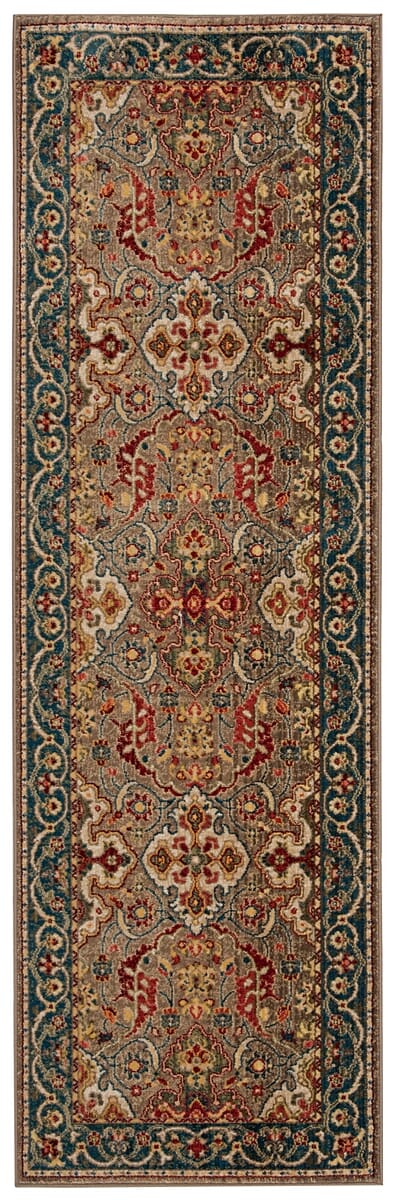 Safavieh Kashan Ksn307E Taupe / Blue Rugs - Safavieh - ksn307e - 28