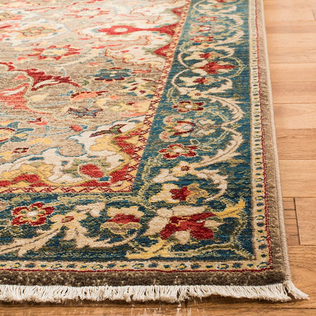 Safavieh Kashan Ksn307E Taupe / Blue Rugs - Safavieh - ksn307e - 3