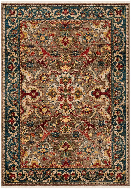 Safavieh Kashan Ksn307E Taupe / Blue Rugs - Safavieh - ksn307e - 3