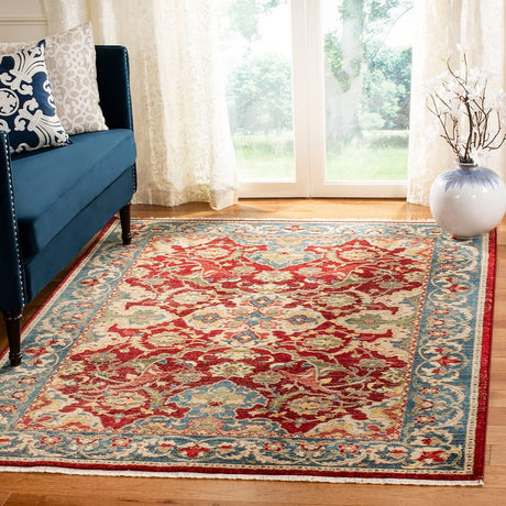 Safavieh Kashan Ksn307Q Red / Blue Rugs - Safavieh - ksn307q - 3