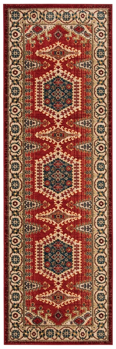 Safavieh Kashan Ksn308Q Red / Ivory Rugs - Safavieh - ksn308q - 28