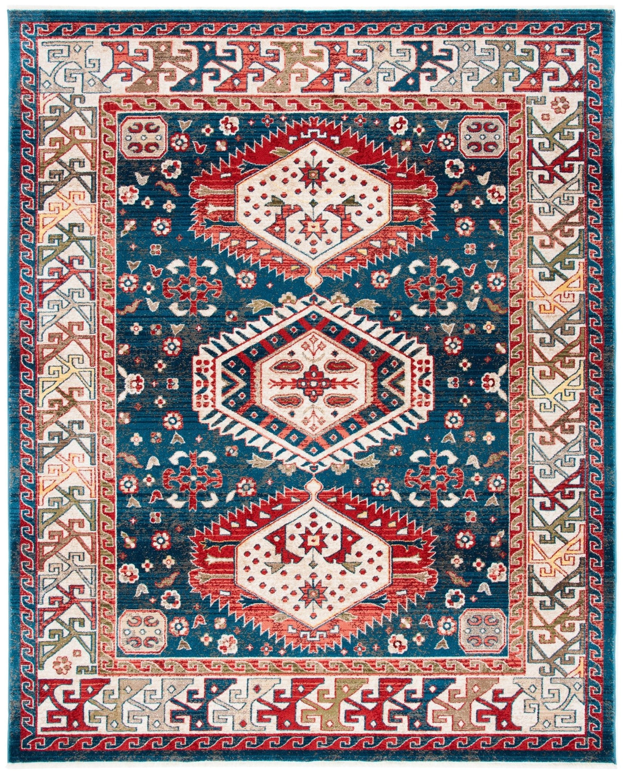 Safavieh Kashan Ksn353M Blue/Ivory Rugs - Safavieh - ksn353m - 28