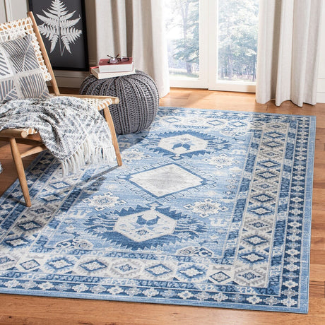 Safavieh Kazak Kzk119D Blue / Creme Rugs - Safavieh - kzk119d - 4