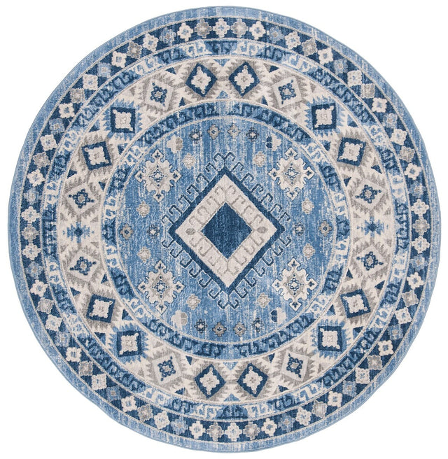 Safavieh Kazak Kzk119D Blue / Creme Rugs - Safavieh - kzk119d - 7r