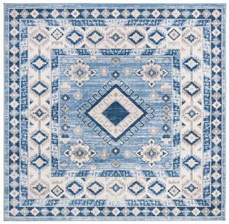 Safavieh Kazak Kzk119D Blue / Creme Rugs - Safavieh - kzk119d - 7sq