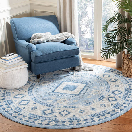 Safavieh Kazak Kzk119D Blue / Creme Rugs - Safavieh - kzk119d - 7sq