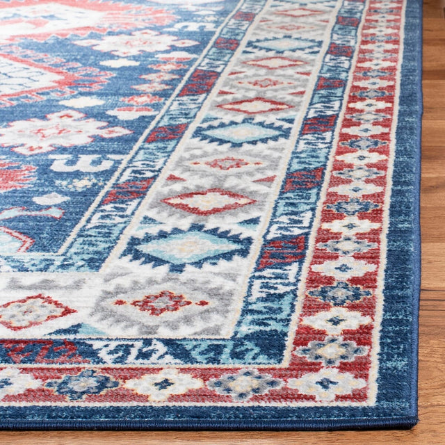 Safavieh Kazak Kzk119R Navy / Red Rugs - Safavieh - kzk119r - 4