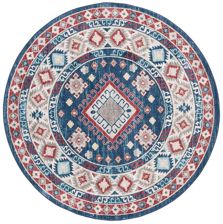 Safavieh Kazak Kzk119R Navy / Red Rugs - Safavieh - kzk119r - 7r