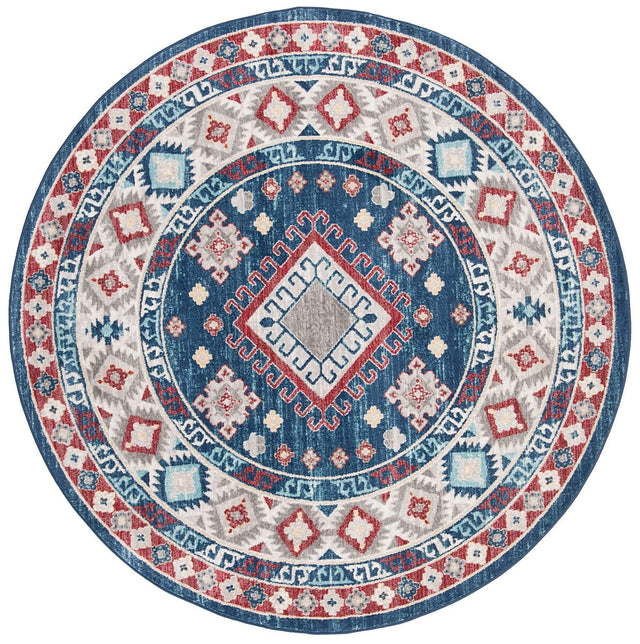 Safavieh Kazak Kzk119R Navy / Red Rugs - Safavieh - kzk119r - 7r