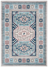 Safavieh Kazak Kzk120G Grey / Blue Rugs - Safavieh - kzk120g - 4