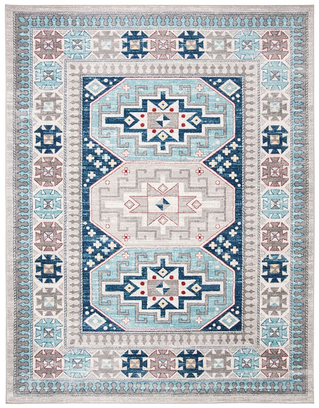 Safavieh Kazak Kzk120G Grey / Blue Rugs - Safavieh - kzk120g - 7r