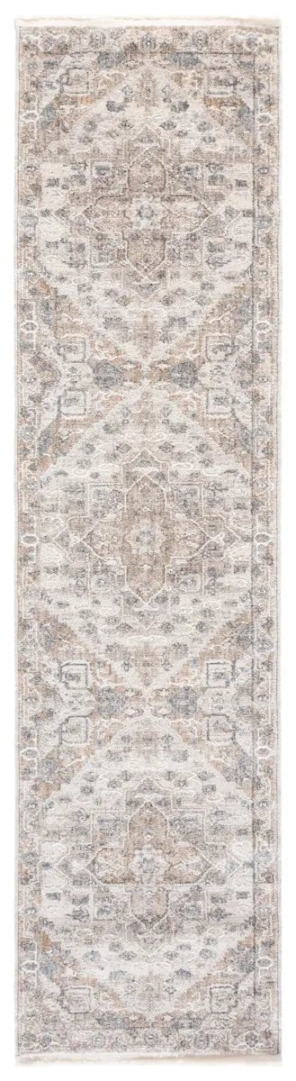 Safavieh Kendal 2'-0" x 8'-0" Rug in Grey / Ivory Beige