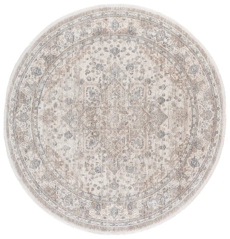 Safavieh Kendal 6'-7" x 6'-7" Rug in Grey / Ivory Beige