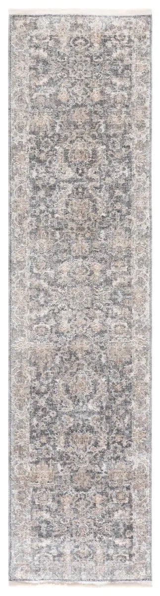 Safavieh Kendal 2'-0" x 8'-0" Rug in Dark Grey / Ivory Beige