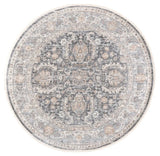 Safavieh Kendal 6'-7" x 6'-7" Rug in Dark Grey / Ivory Beige