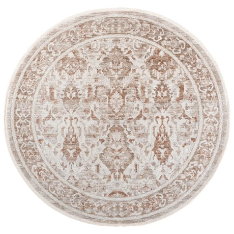 Safavieh Kendal 6'-7" x 6'-7" Rug in Ivory / Rust Beige