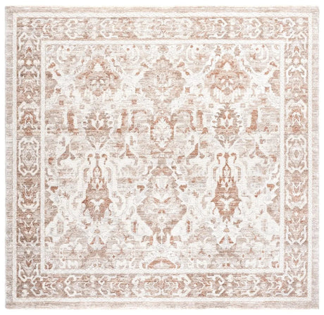 Safavieh Kendal 6'-7" x 6'-7" Rug in Ivory / Rust Beige