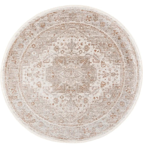 Safavieh Kendal 6'-7" x 6'-7" Rug in Ivory / Beige Grey