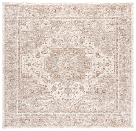 Safavieh Kendal 6'-7" x 6'-7" Rug in Ivory / Beige Grey