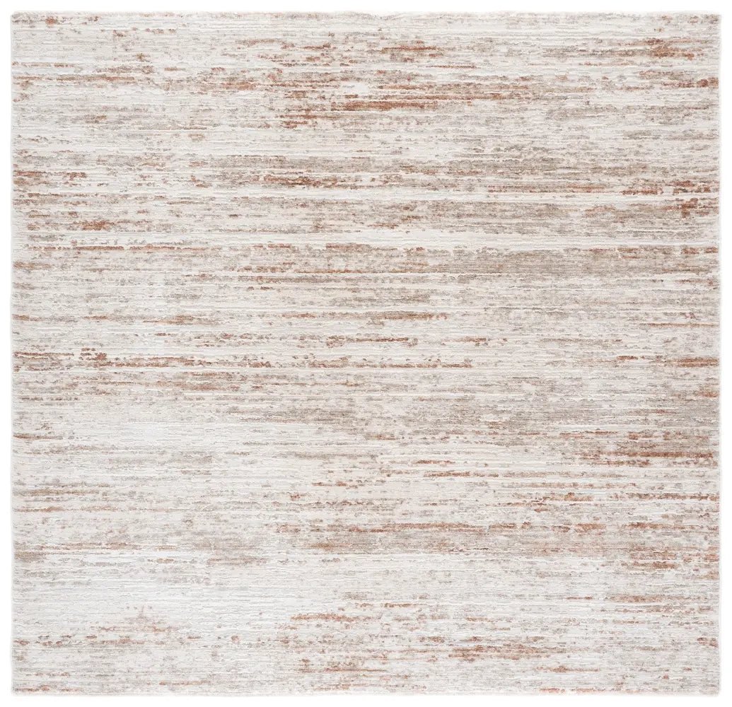 Safavieh Kendal Modern 6'-7" x 6'-7" Rug in Ivory / Grey Rust