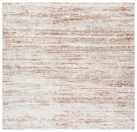 Safavieh Kendal Modern 6'-7" x 6'-7" Rug in Ivory / Grey Rust