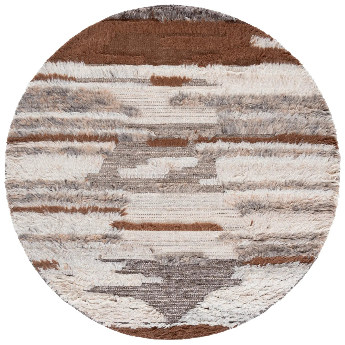 Safavieh Kenya 6'-0" x 6'-0" Rug in Grey / Brown
