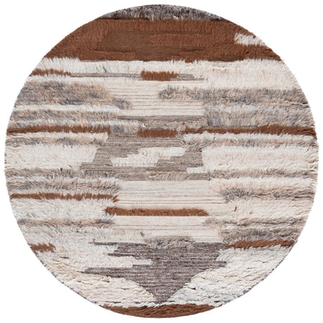 Safavieh Kenya 6'-0" x 6'-0" Rug in Grey / Brown