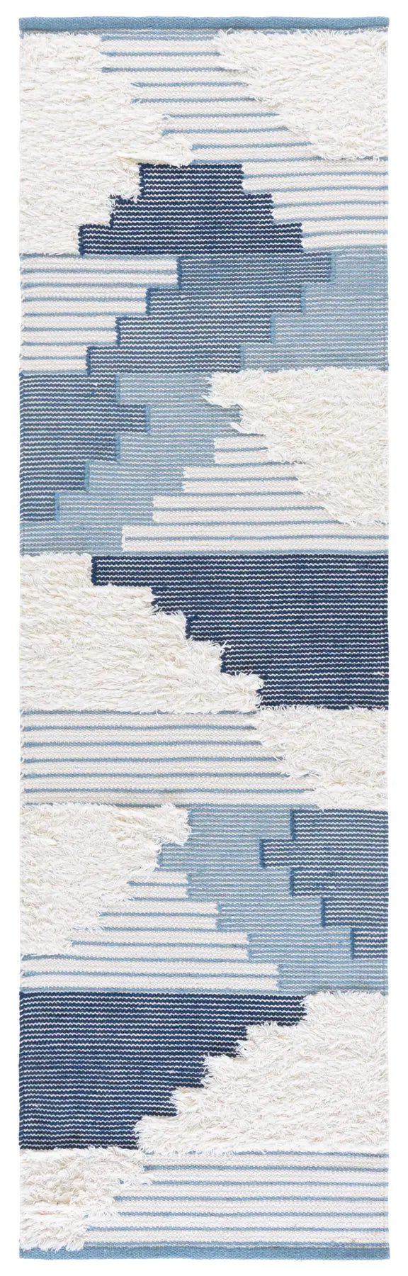 Safavieh Kenya 2'-3" x 8'-0" Rug in Blue / Ivory