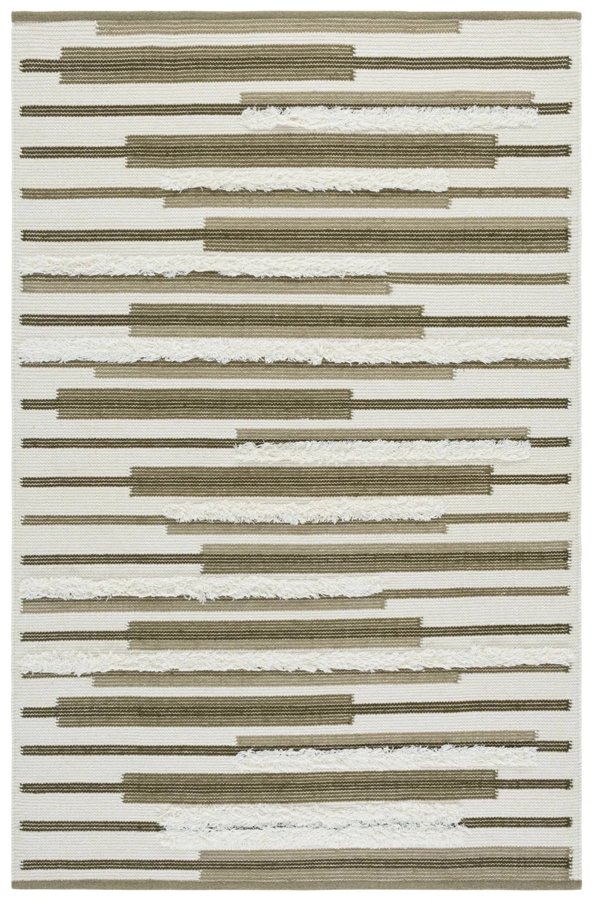 Safavieh Kenya 4'-0" x 6'-0" Rug in Olive / Ivory