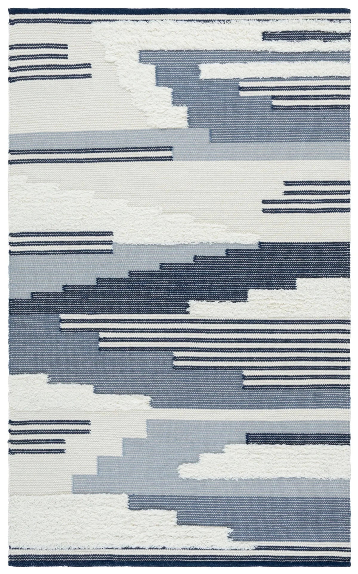 Safavieh Kenya 4'-0" x 6'-0" Rug in Blue / Ivory