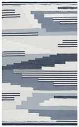 Safavieh Kenya 4'-0" x 6'-0" Rug in Blue / Ivory