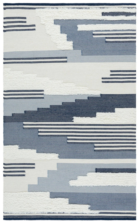 Safavieh Kenya 4'-0" x 6'-0" Rug in Blue / Ivory