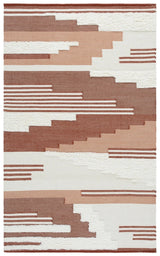 Safavieh Kenya 4'-0" x 6'-0" Rug in Rust / Ivory