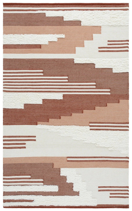 Safavieh Kenya 4'-0" x 6'-0" Rug in Rust / Ivory
