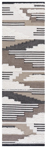 Safavieh Kenya 2'-3" x 8'-0" Rug in Black / Ivory