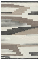 Safavieh Kenya 4'-0" x 6'-0" Rug in Black / Ivory