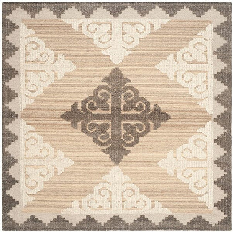 Safavieh Kenya Kny312A Brown / Charcoal Rugs - Safavieh - kny312a - 7sq