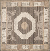 Safavieh Kenya Kny313A Ivory / Brown Rugs - Safavieh - kny313a - 7sq