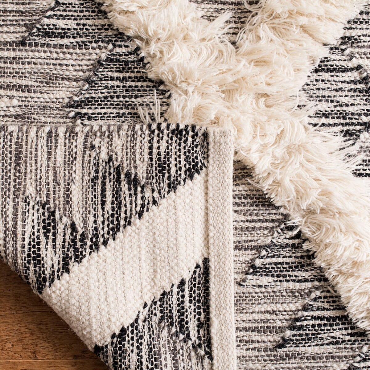 Safavieh Kenya Kny455Z Black / Ivory Rugs - Safavieh - kny455z - 6