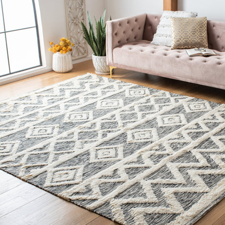 Safavieh Kenya Kny456A Ivory/Black Rug - Safavieh - kny456a - 8