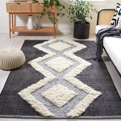 Safavieh Kenya Kny461A Ivory/Black Rug - Safavieh - kny461a - 6