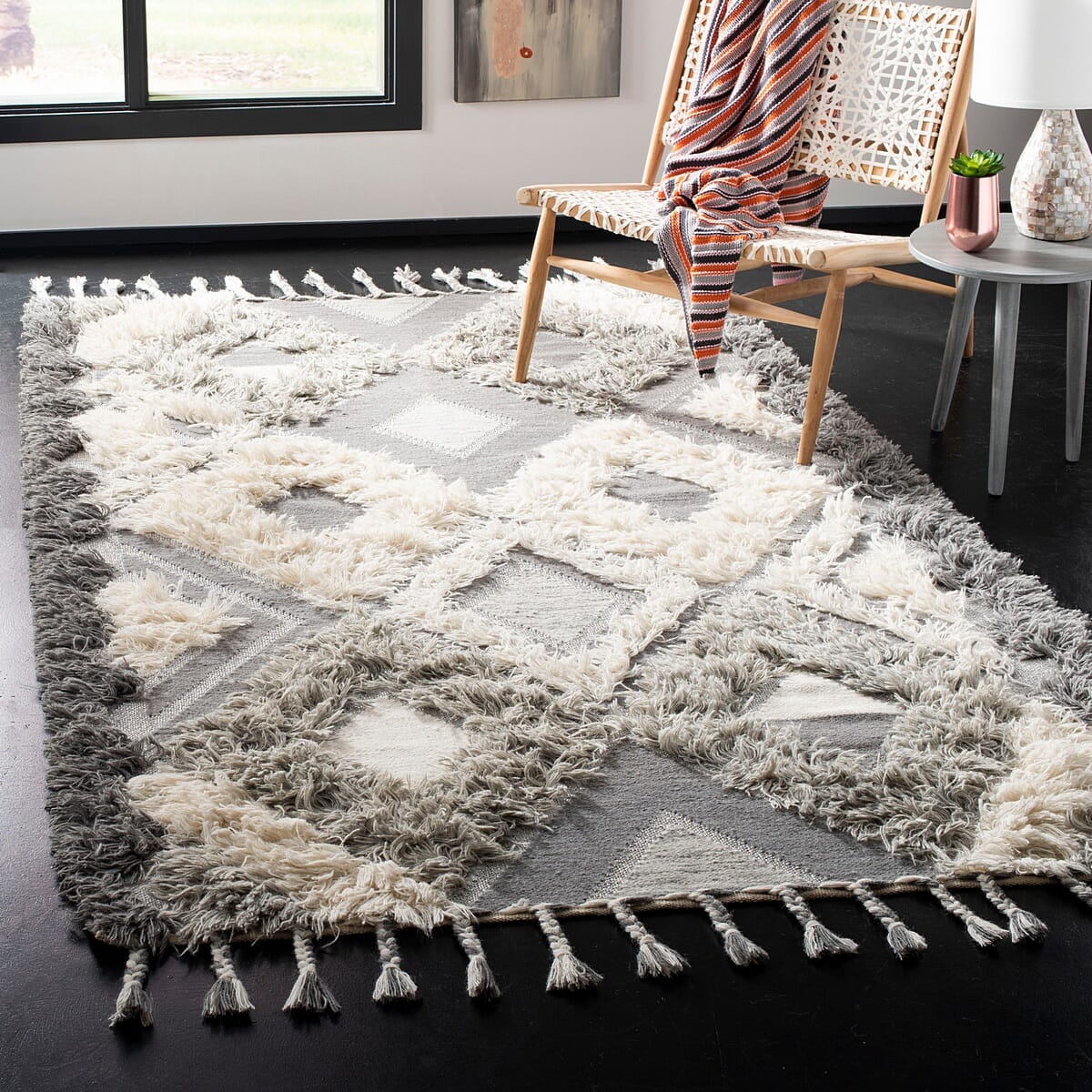 Safavieh Kenya Kny607F Grey / Ivory Rugs - Safavieh - kny607f - 6