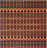Safavieh Kenya Kny609A Orange / Black Rugs - Safavieh - kny609a - 7sq