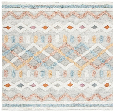Safavieh Kenya Kny664A Ivory/Blue Rug - Safavieh - kny664a - 7sq