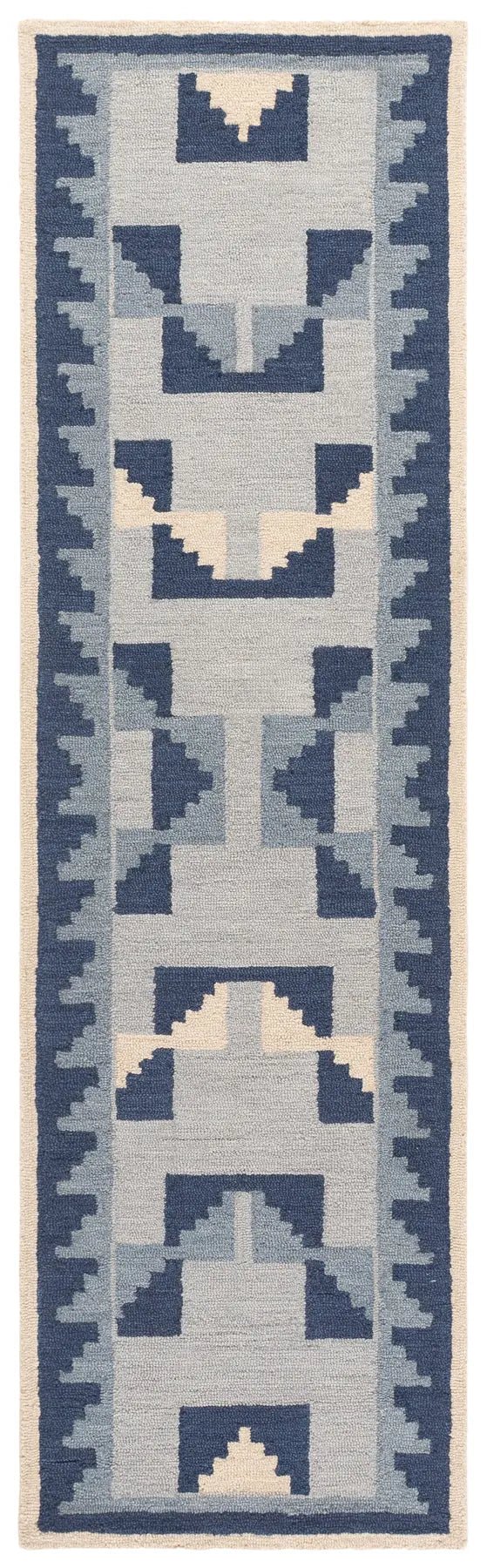 Safavieh Kenya 2'-3" x 8'-0" Rug in Blue / Ivory