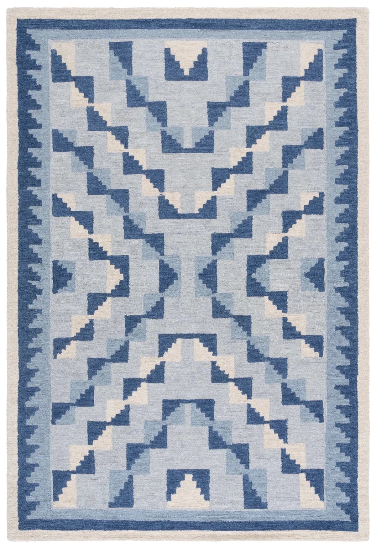 Safavieh Kenya 4'-0" x 6'-0" Rug in Blue / Ivory