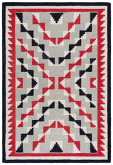 Safavieh Kenya 4'-0" x 6'-0" Rug in Red / Black